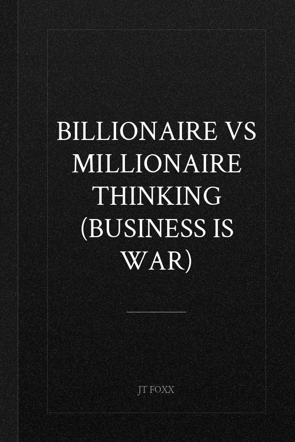 Billionaire vs Millionaire Thinking (Business is War)