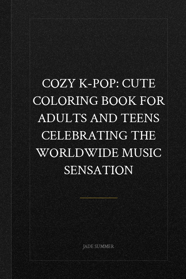 Cozy K-Pop: Cute Coloring Book for Adults and Teens Celebrating the Worldwide Music Sensation