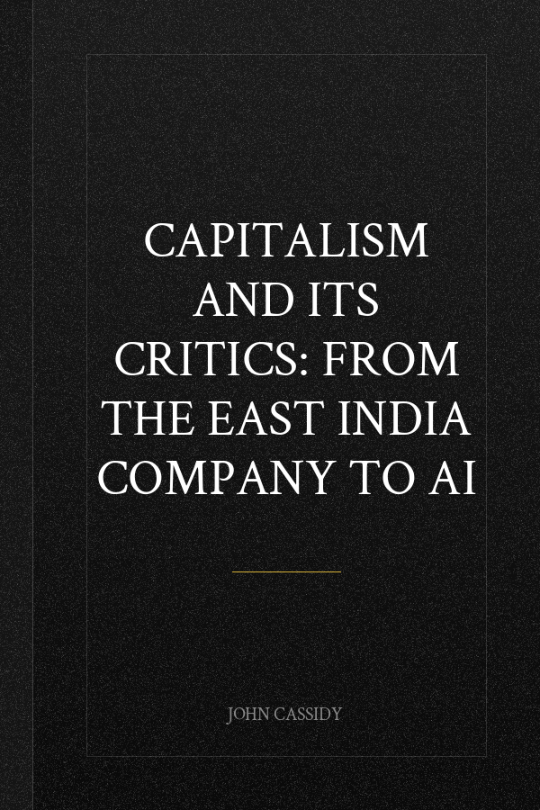Capitalism and Its Critics: From the East India Company to AI