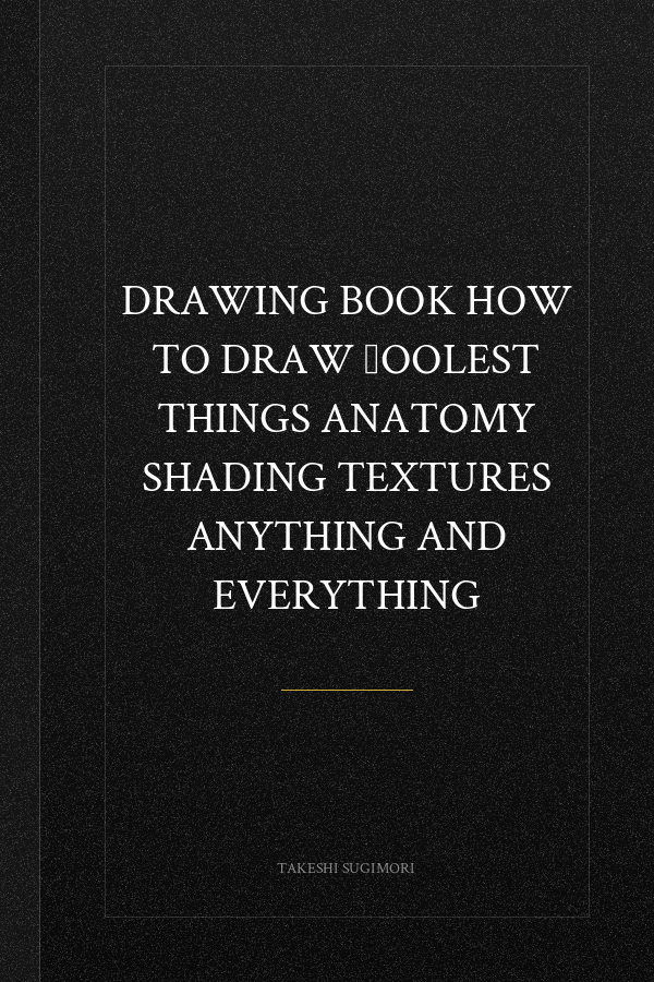 Drawing Book How to Draw Сoolest Things Anatomy Shading Textures Anything and Everything